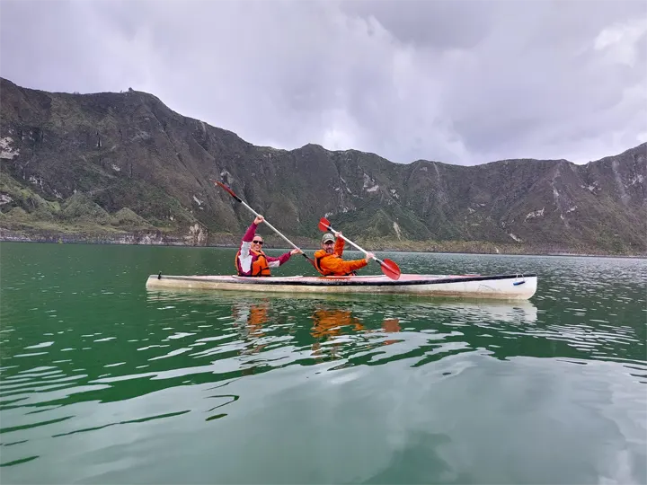 Kayak opcional en la laguna del cráter de Quilotoa