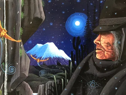 Galería de pintores de Tigua con arte naïf andino
